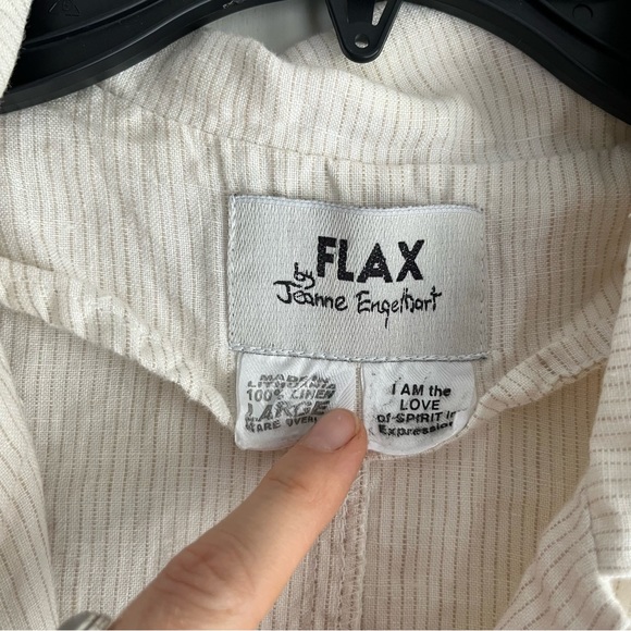 FLAX linen button up - Picture 3 of 6